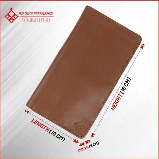 Long Wallet | Cow Leather | Bifold | Brown